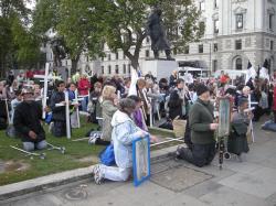 Parliament Square mit Winston Churchill (Statue)